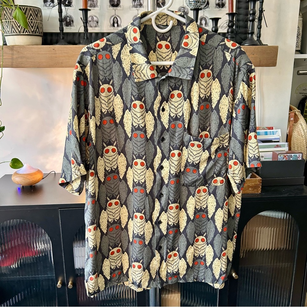 Wicked Clothes Button-Ups Mothman Button-Up Shirt - image 4